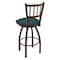 Holland Bar Stool Co 25" Swivel Counter Stool, Bronze Finish, Graph Tidal Seat 81025BZ022 - alternate 4